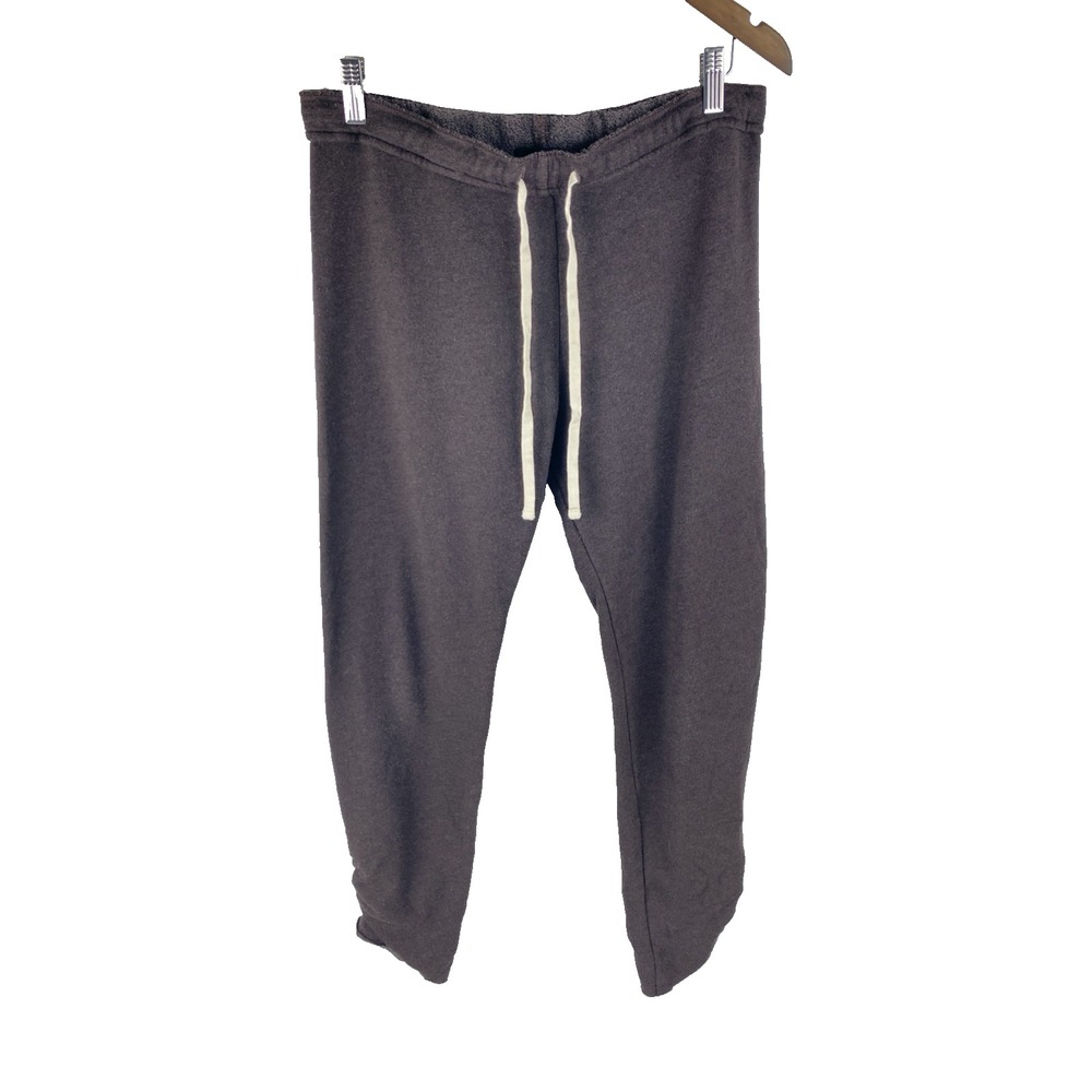 Monrow Womens M (32x31) Drawstring Ruched Brown Joggers Pants